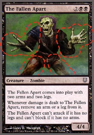 The Fallen Apart (Unhinged) Trading Card