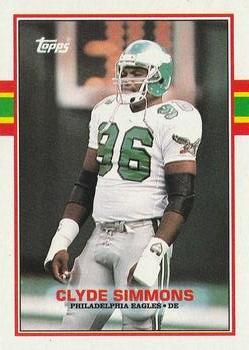 Clyde Simmons 1989 Topps #109 Sports Card