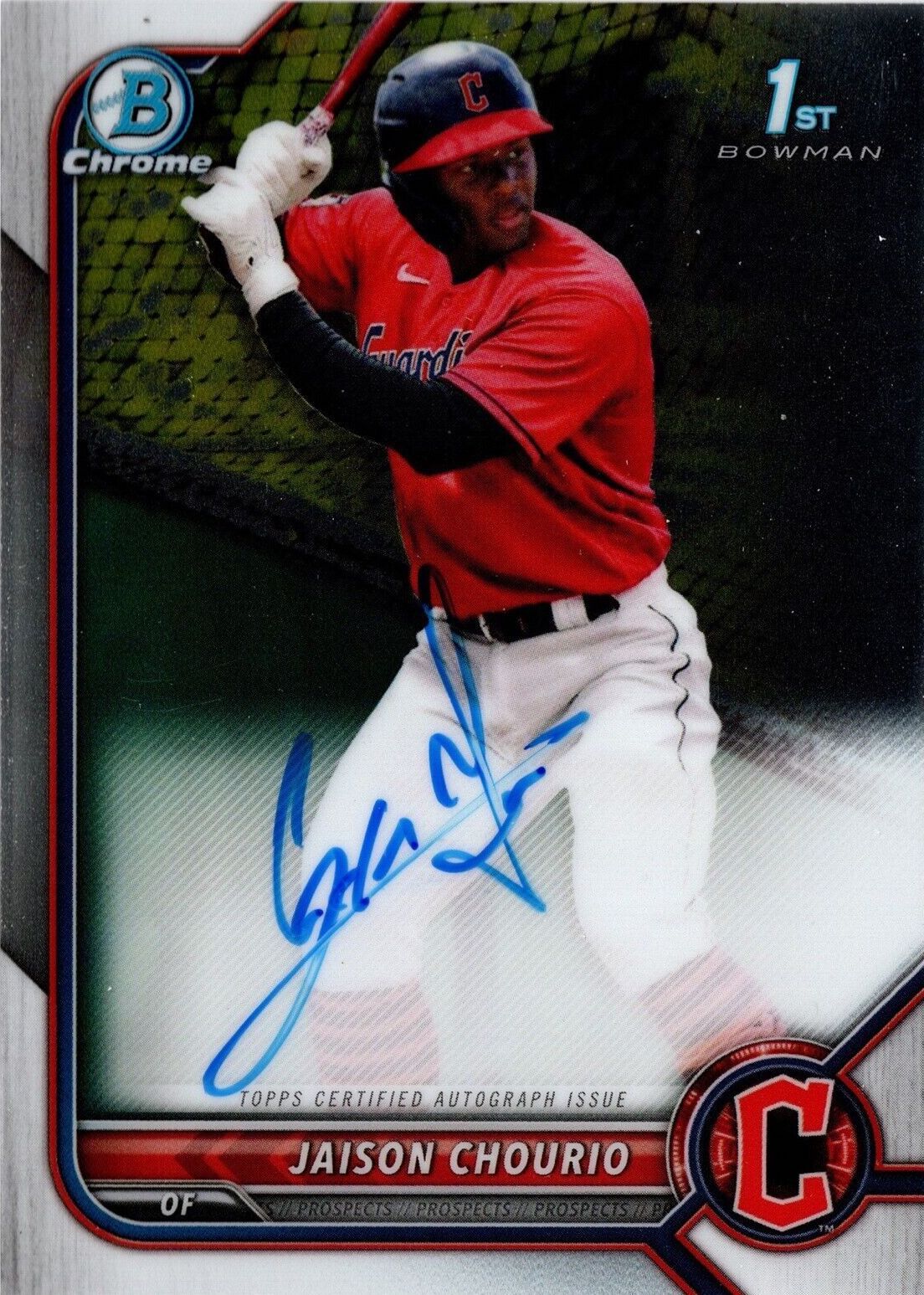 Jaison Chourio 2022 Bowman Chrome - Prospect Autographs Baseball #CPA-JCO Sports Card