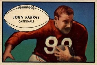 John Karras 1953 Bowman #51 Sports Card