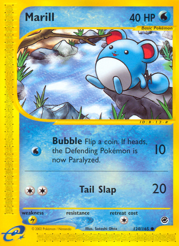 Marill (120/165) - Expedition Base Set Pokémon Card