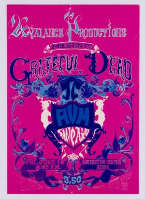 Grateful Dead Convention Center Arena 1969 HANDBILL