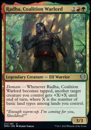 Radha, Coalition Warlord (Dominaria United) Trading Card