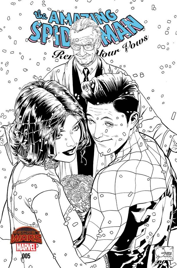 Amazing Spider-man Renew Your Vows #5 (Joe Quesada Black & White Variant Cover B)