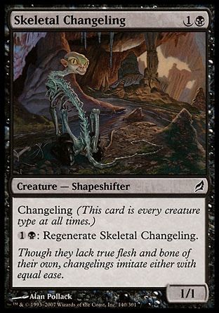 Skeletal Changeling (Lorwyn) Trading Card