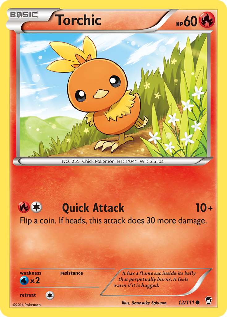 Torchic (12/111) - Furious Fists Pokémon Card