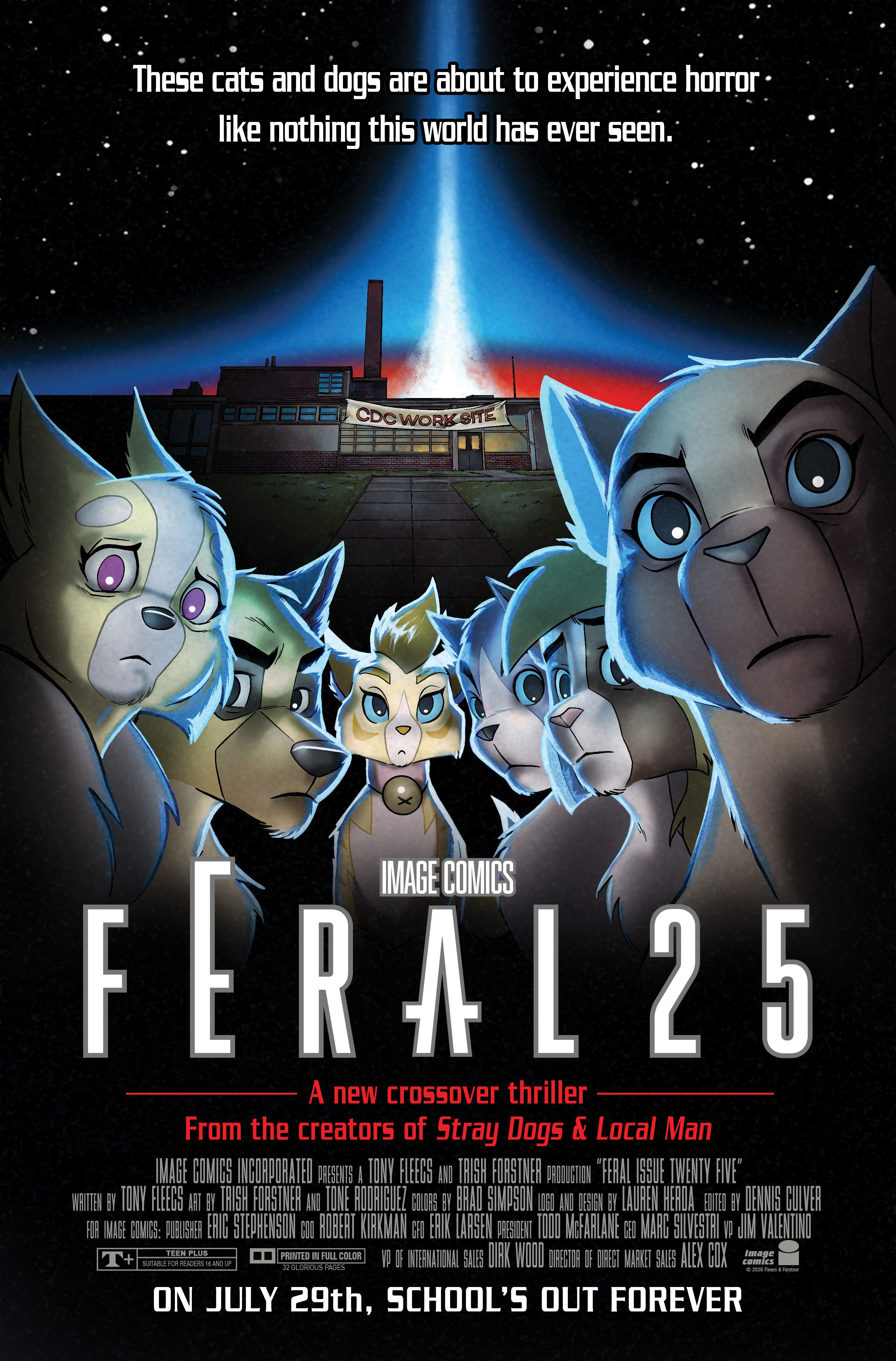 Feral #25 (Cvr B Tone Rodriguez & Allen Passalaqua Faculty Homage Variant) Comic
