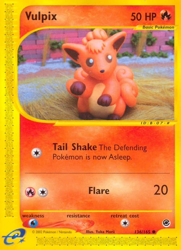 Vulpix (136/165) - Expedition Base Set Pokémon Card