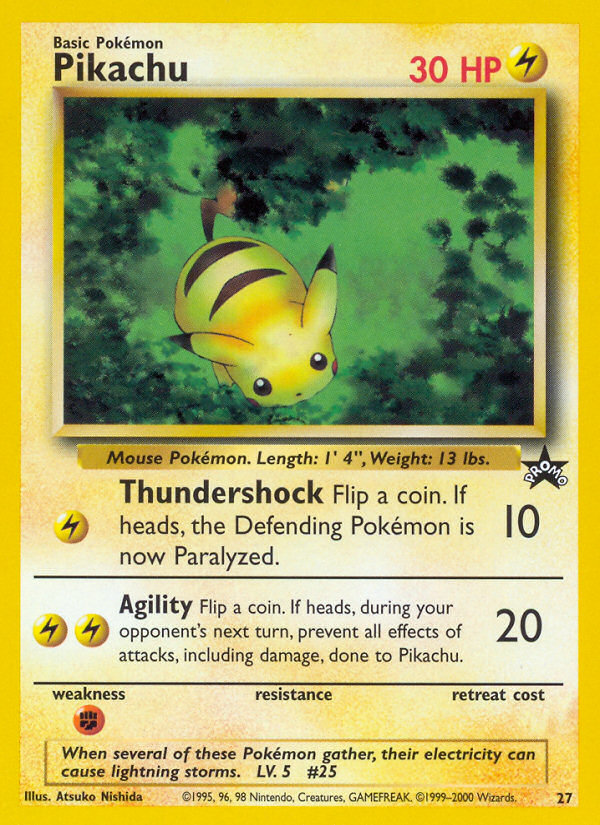 Pikachu (27/53) - Wizards Black Star Promos Pokémon Card