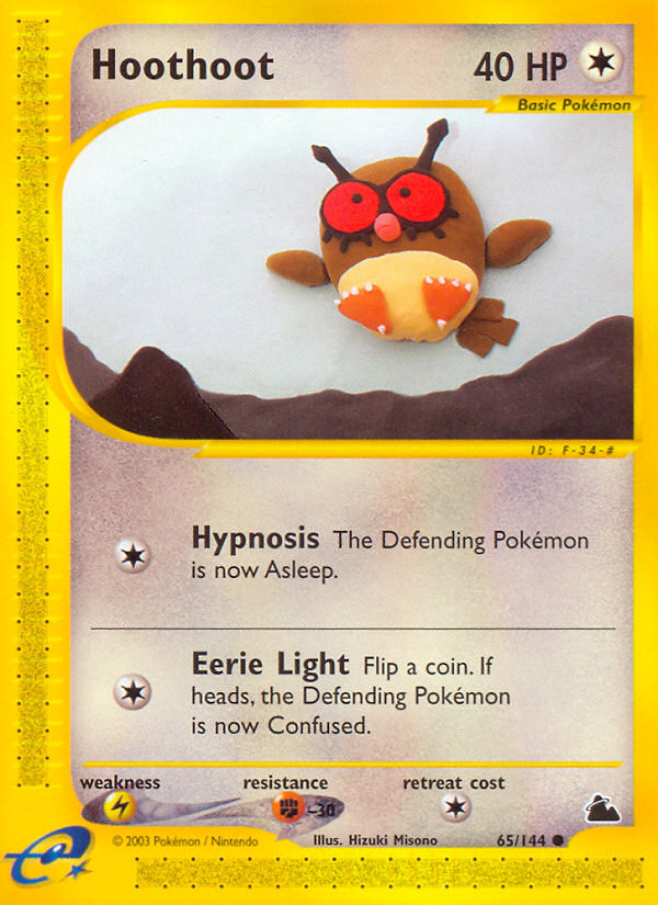 Hoothoot (65/144) - Skyridge Pokémon Card