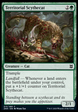 Territorial Scythecat (Zendikar Rising) Trading Card