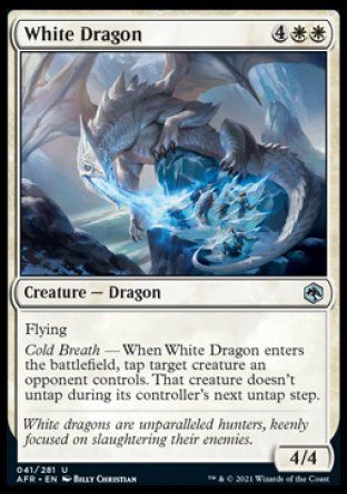 White Dragon (Dungeons & Dragons: Adventures in the Forgotten Realms) Trading Card