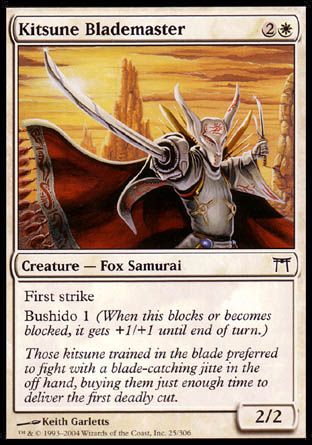 Kitsune Blademaster (Champions of Kamigawa) Trading Card