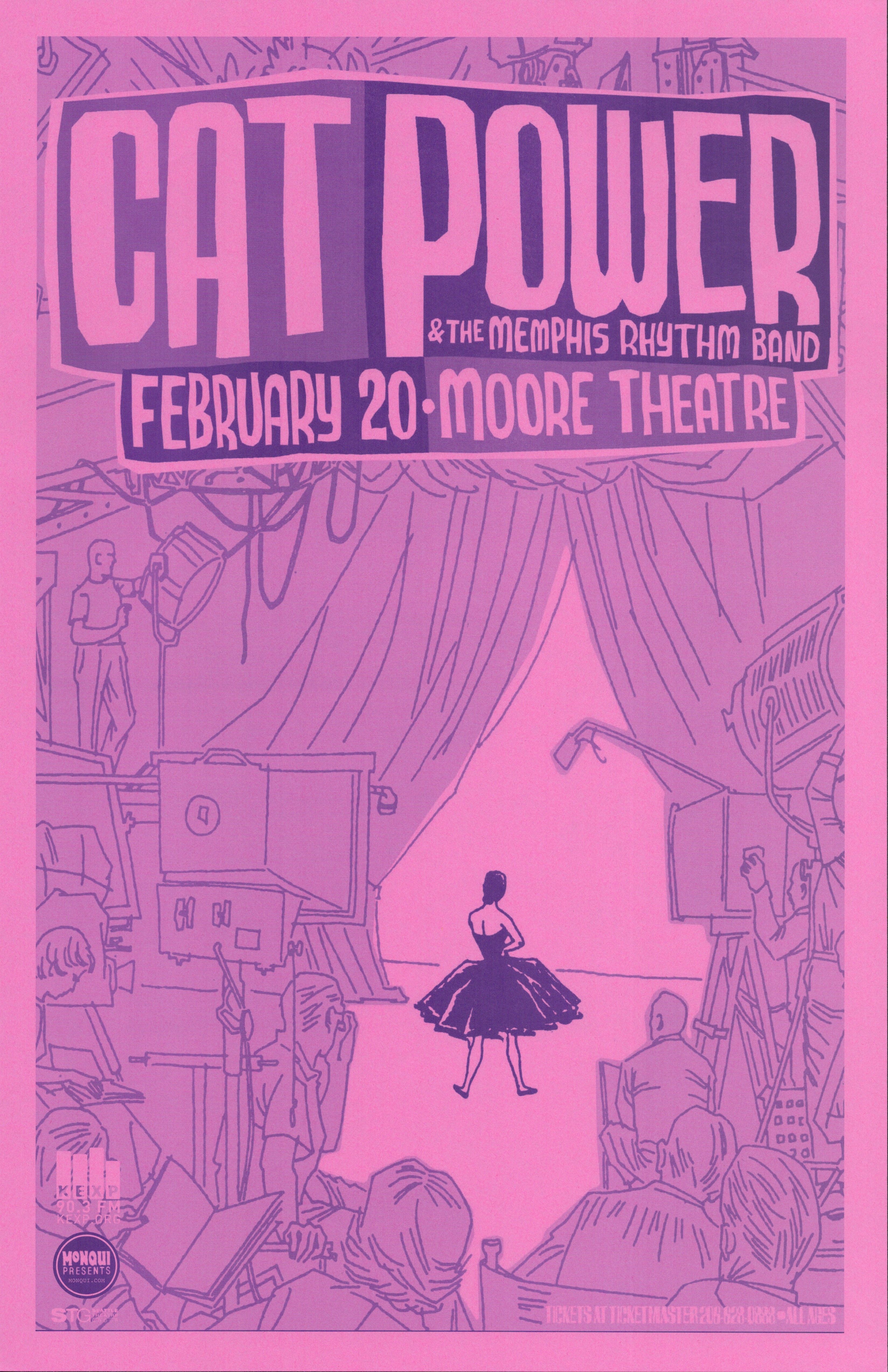 MXP-107.3 Cat Power 2006 Moore Theater  Feb 20 Concert Poster