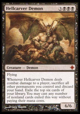 Hellcarver Demon (Rise of the Eldrazi) Trading Card