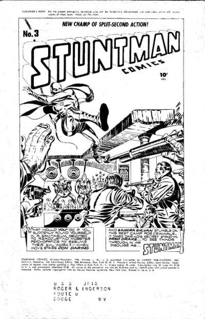 Stuntman #3 Comic