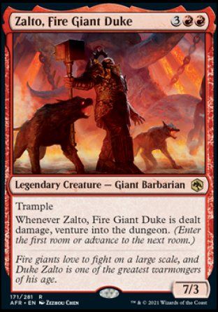 Zalto, Fire Giant Duke (Dungeons & Dragons: Adventures in the Forgotten Realms) Trading Card