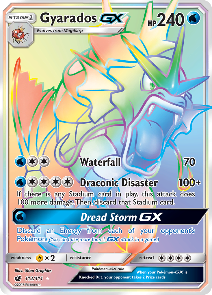 Gyarados GX (112/111) - Crimson Invasion Pokémon Card