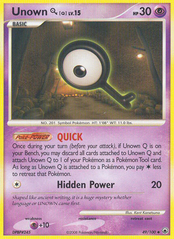 Unown [Q] (49/100) - Majestic Dawn Pokémon Card