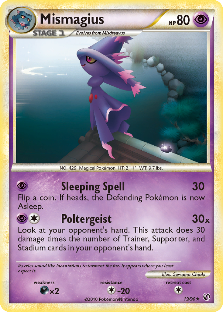 Mismagius (19/90) - HS—Undaunted Pokémon Card