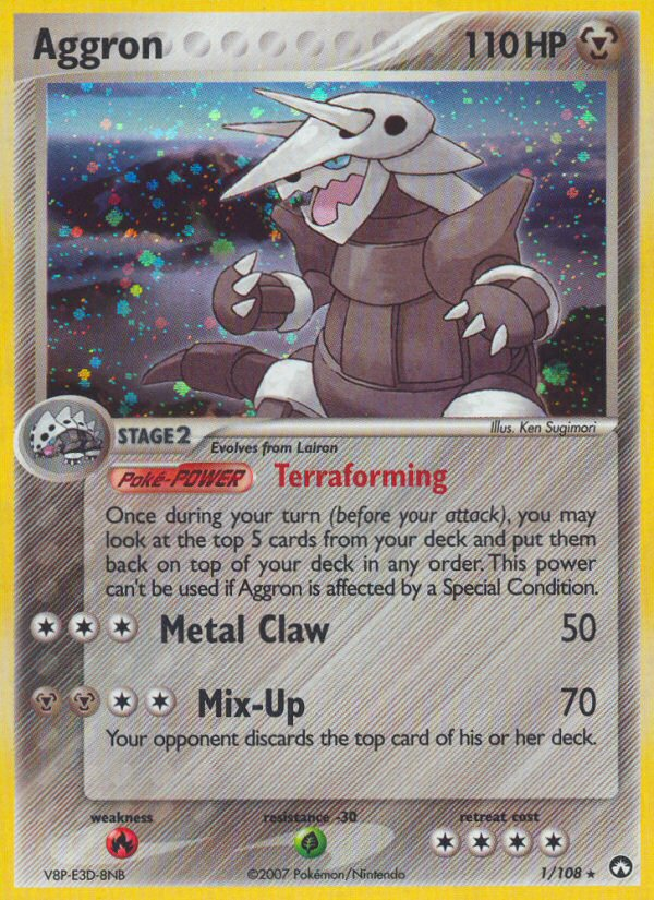 Aggron (1/108) - Power Keepers Pokémon Card