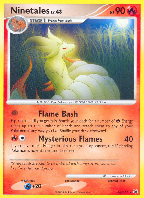 Ninetales (36/127) - Platinum Pokémon Card