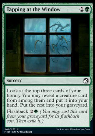 Tapping at the Window (Innistrad: Midnight Hunt) Trading Card