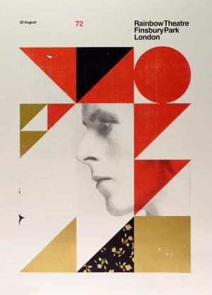 David Bowie Rainbow Theatre Reprint 1972