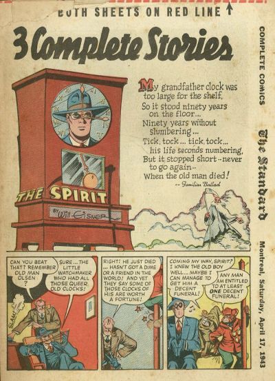 Spirit Section #4/18/1943 Comic