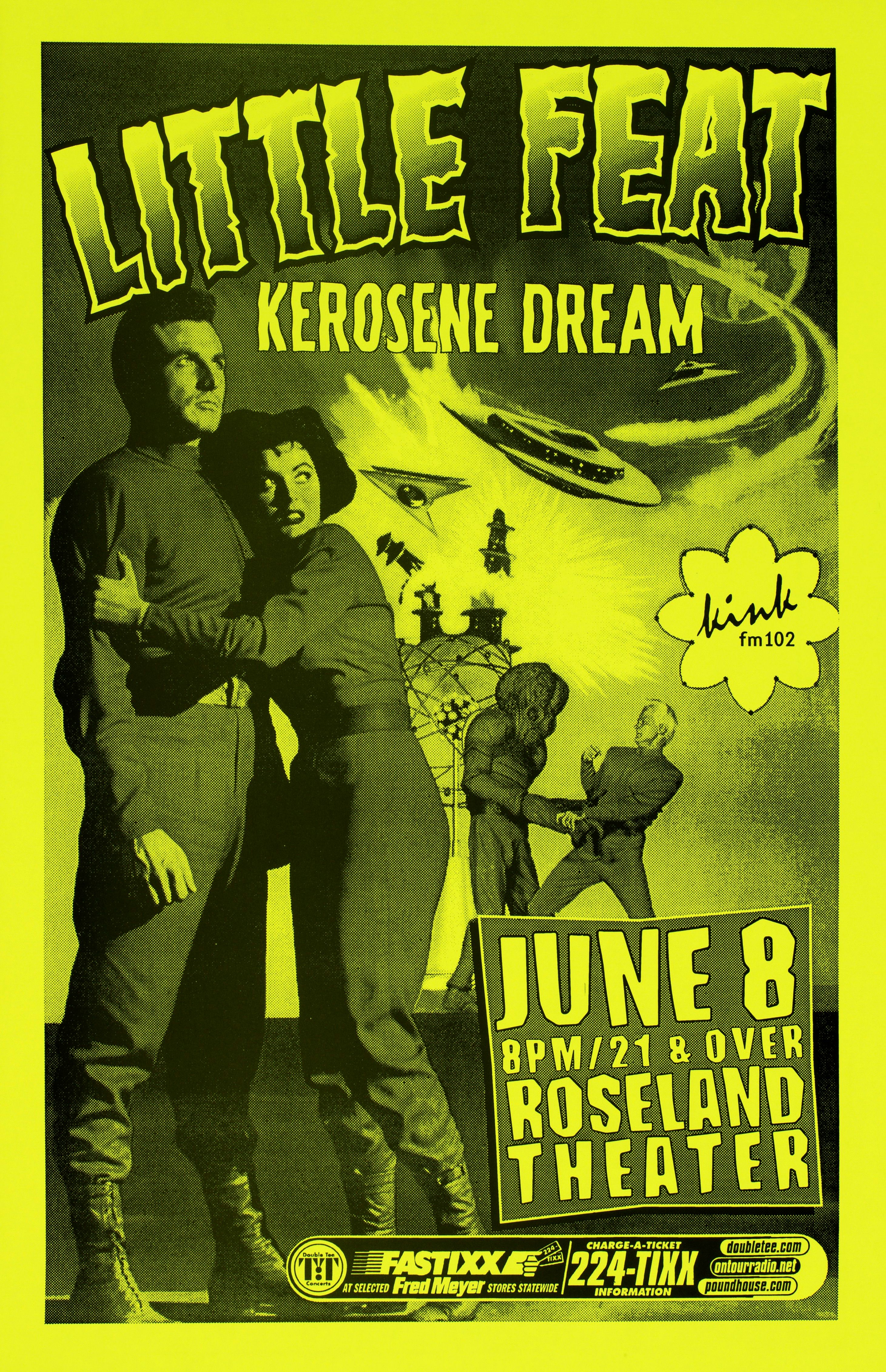 MXP-160.4 Little Feat Roseland Theater 2000 Concert Poster