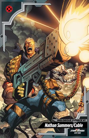 Inglorious X-Force #1 (Geoff Shaw X-Men Trading Card Variant)