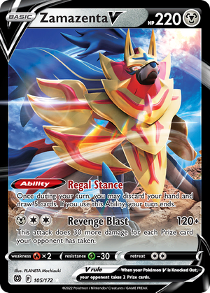 Zamazenta V (105/172) - Brilliant Stars