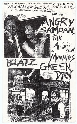 Angry Samoans & Green Day 924 Gilman 1990