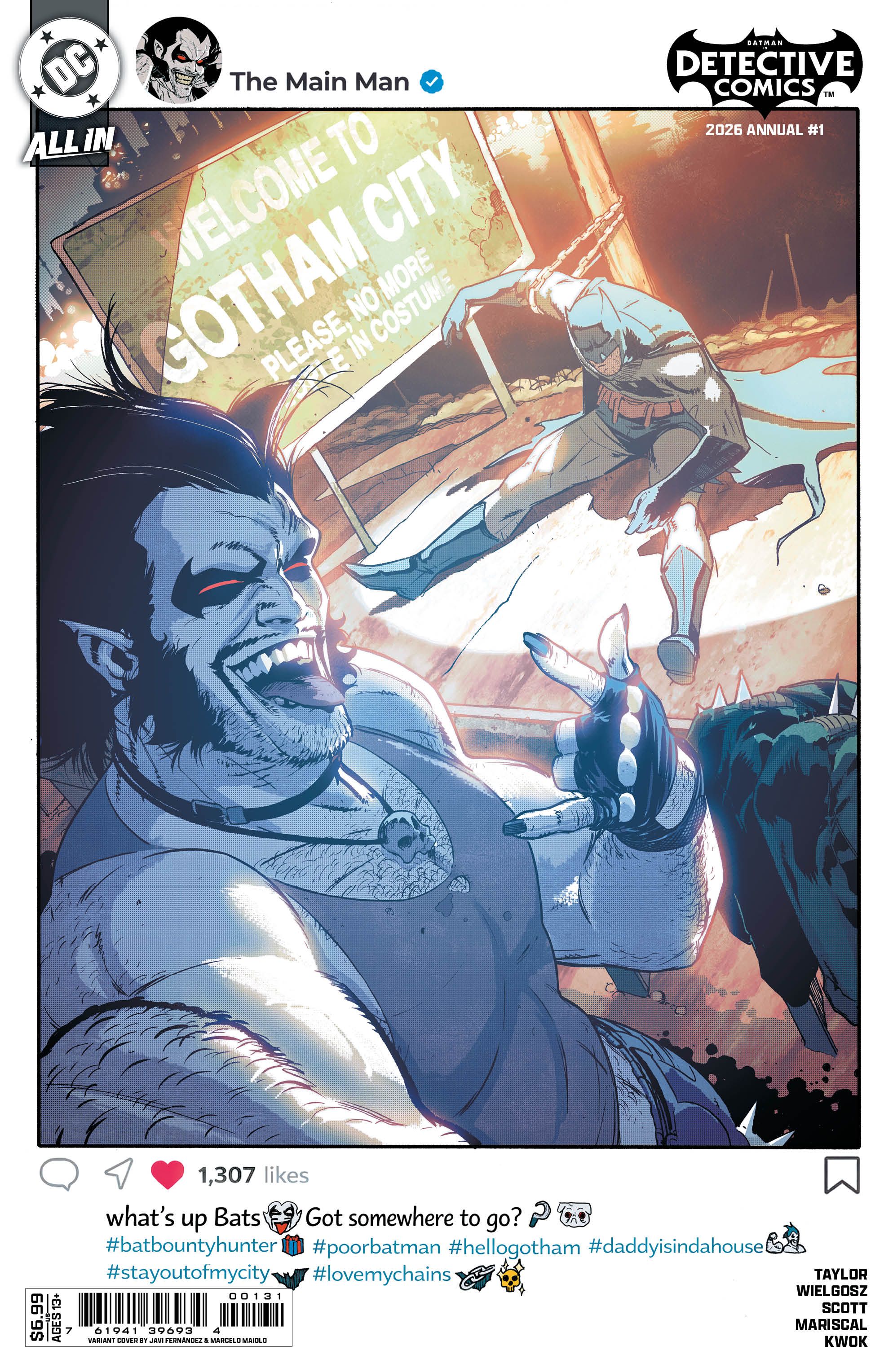 Detective Comics 2026 Annual #1 (Cvr C Javier Fernandez Card Stock Variant) Comic