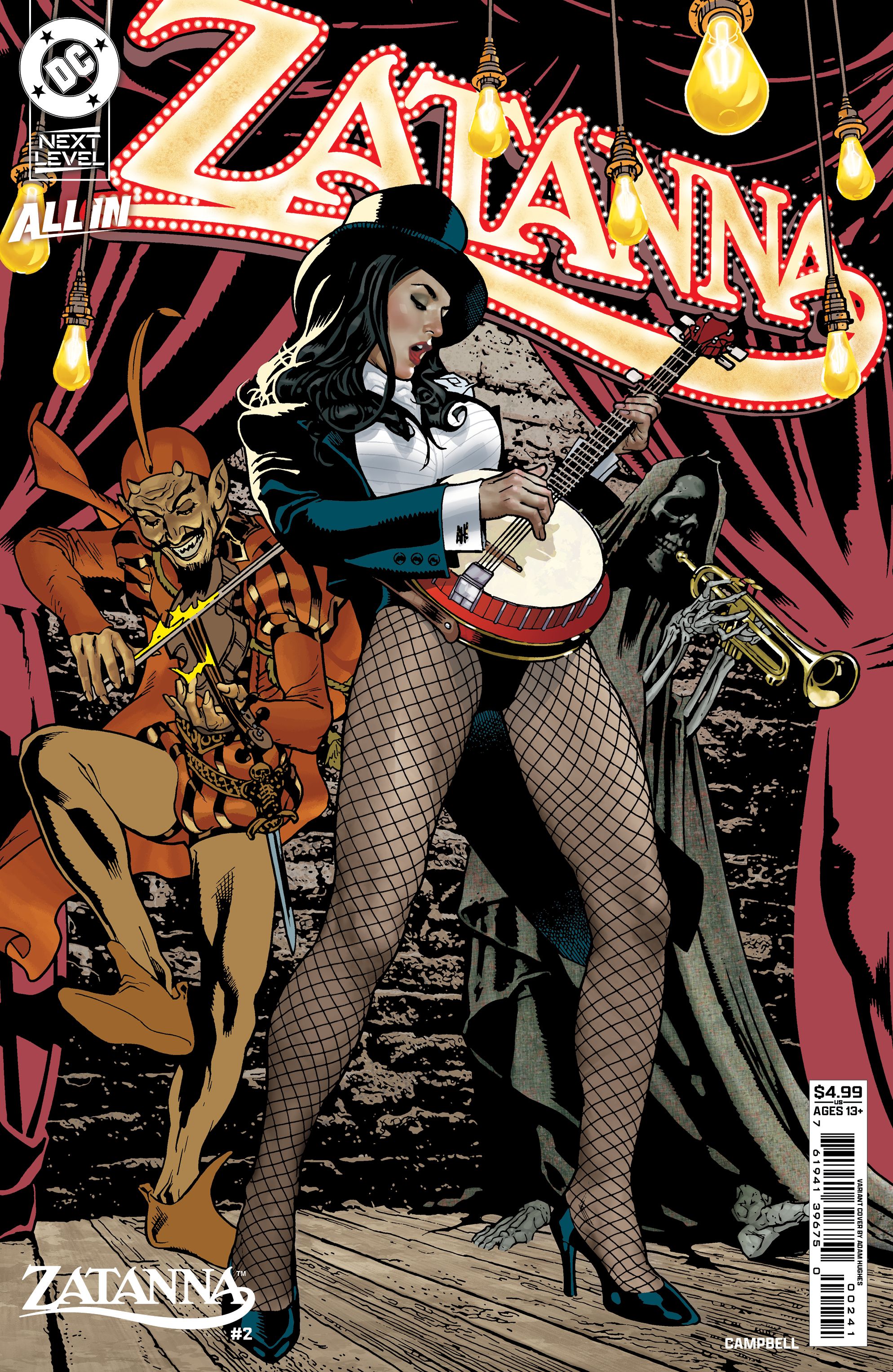 Zatanna #2 (Cvr D Adam Hughes Card Stock Variant) Comic