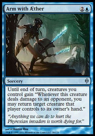 Arm with Aether (New Phyrexia) Trading Card