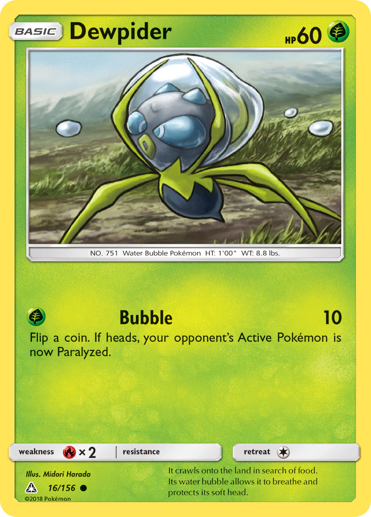 Dewpider (16/156) - Ultra Prism Pokémon Card