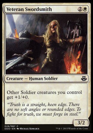 Veteran Swordsmith (Elspeth vs. Kiora) Trading Card