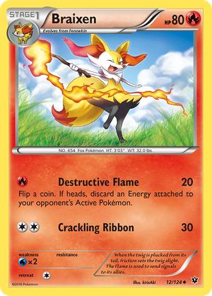 Braixen (12/124) - Fates Collide