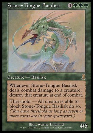 Stone-Tongue Basilisk (Odyssey) Trading Card