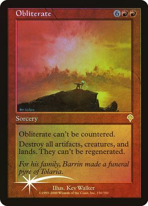 Obliterate (Invasion - Foil) Value - GoCollect