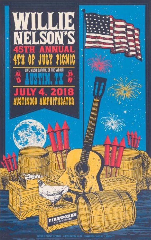 Willie Nelson 45th Annual Fourth of July Picnic 2018 Value GoCollect