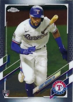 Leody Taveras 2021 Topps Chrome Baseball #146 Sports Card