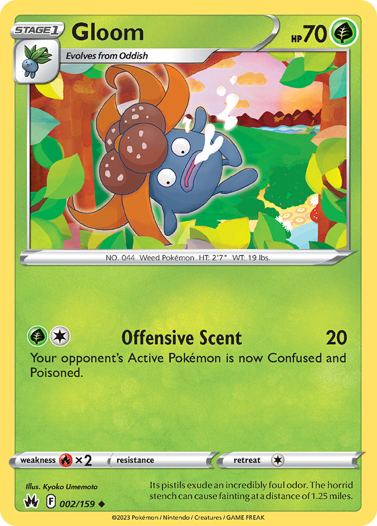 Gloom (2/159) - Crown Zenith Pokémon Card