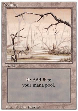 Swamp (Brown Tint) (Revised Edition) Trading Card