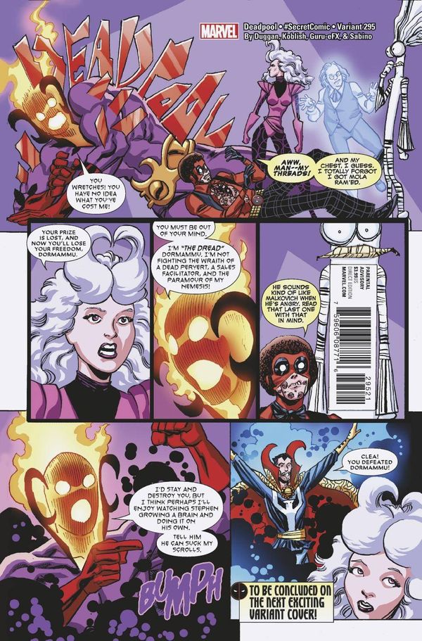 Despicable Deadpool #295 (Koblish Secret Comic Variant Leg)