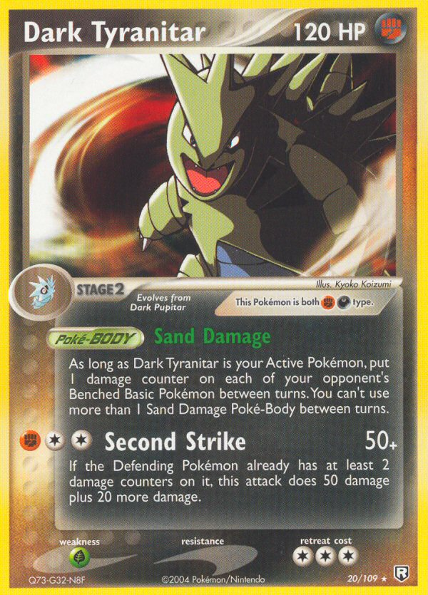 Dark Tyranitar (20/109) - Team Rocket Returns Pokémon Card