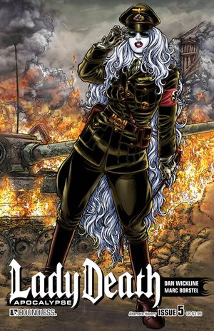 Lady Death: Apocalypse #5 (Alternate History Cover)