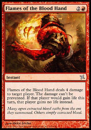 Flames of the Blood Hand (Betrayers of Kamigawa) Trading Card