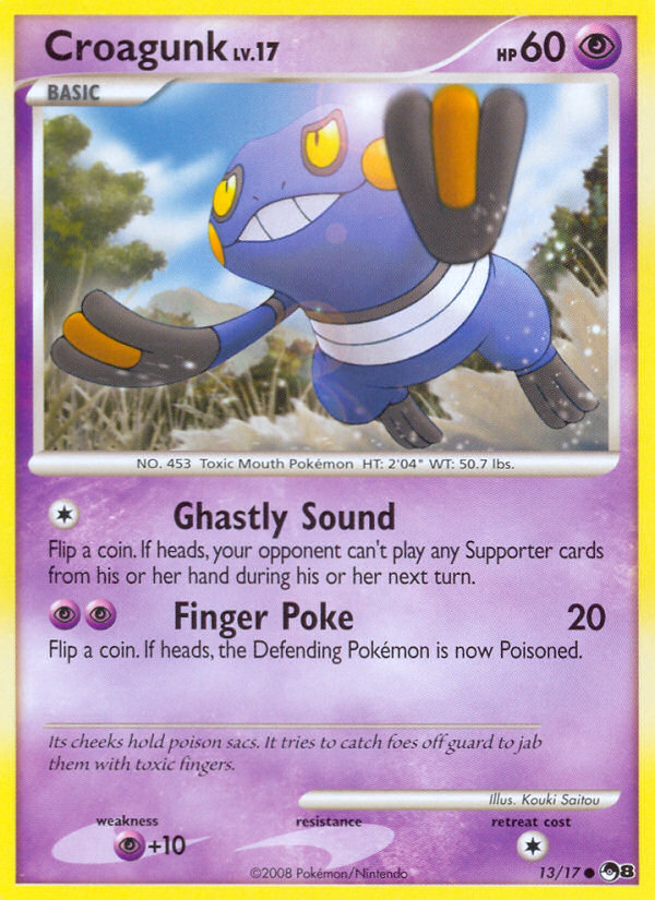 Croagunk (13/17) - POP Series 8 Pokémon Card